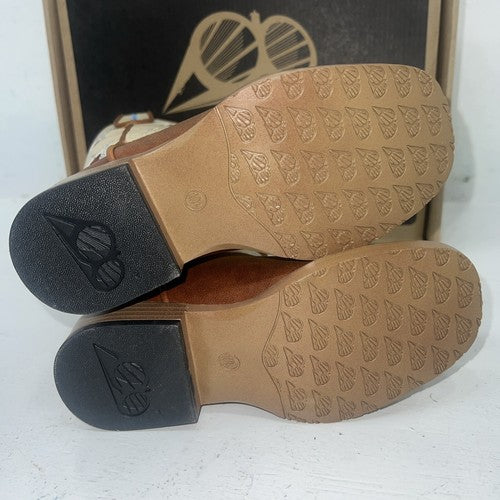 New Children’s Brown DBL Barrel Cowboy Boots. 10.5 10 1/2 D. 24-57