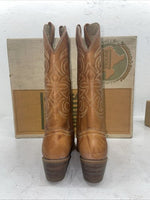 New Women’s Brown Texas Brand Cowboy Boots. L 244 7 M. 18-86