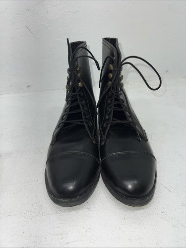New Women’s Black Lace Up Comfort Riders English Riding Boots. 23 4731 8. 12-72