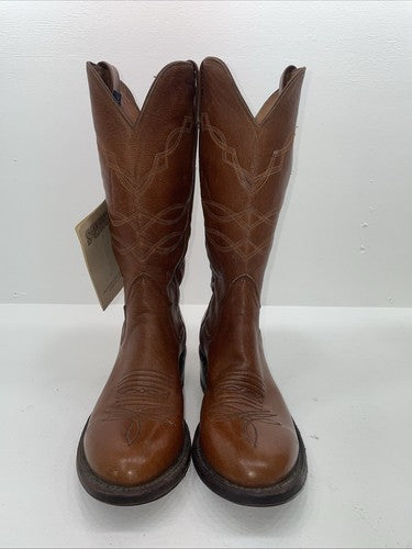 New Women’s Brown Sanders Cowboy Boots. 4060 8 B. 16-9