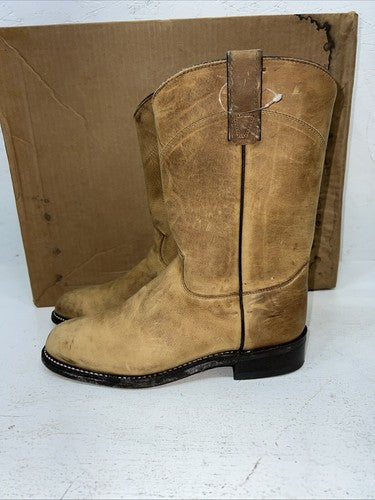 New Women’s Brown J.Chisholm Cowboy Boots. L 1014 7 M. 19-110