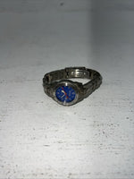 New Women’s Montana Silversmiths Silver Blue Watch. MT650 D-19