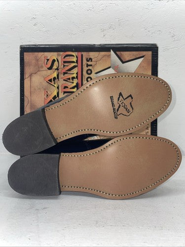 New Women’s Navy Lace Up Texas Brand Cowboy Boots. 4445 8 M. 16-57
