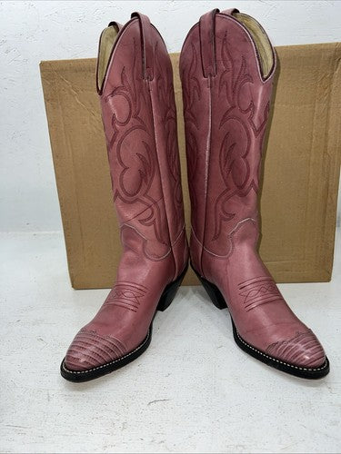 New Woman’s Pink Texas Brand Cowboy Boots. 4903 6.5 6 1/2 M. 18-13