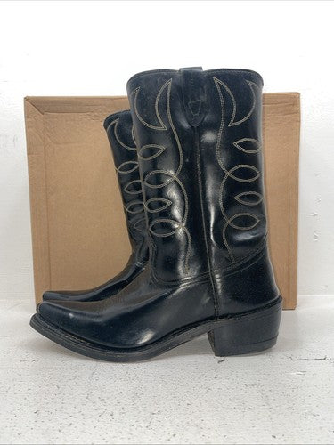 New Women’s Black Texas Brand Cowboy Boots. 6900 9 E. 15-73