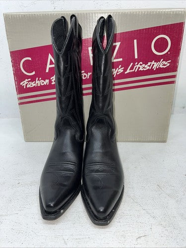 New Women’s Black Capezio Cowboy Boots. L 550 7.5 7 1/2 M. 17-81