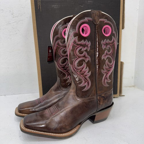 NEW womens Ariat Western Crossfire Brown  Boot, Style 10008758. 11B. 16-126
