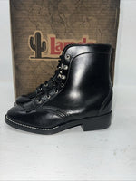 New Children’s Black Laredo Lace Up Cowboy Boots. 12 M. 24-124