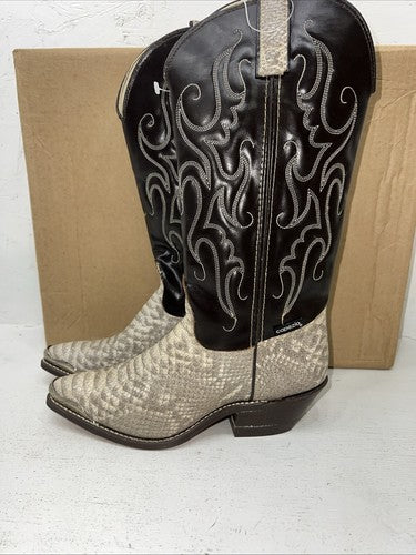 New Women’s Brown Snakeskin Capezio Cowboy Boots. L421 6 M. 19-16