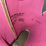 NEW womens Ariat Western Crossfire Brown  Boot, Style 10008758. 11B. 16-126