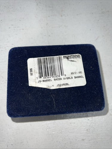 New Women’s Montana Silversmiths Barrel Racer Silver Earrings. JS649GBL A-32