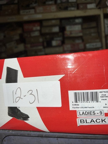 New Women’s Black EQUISTAR English Riding Boots. 467522 9 W. 12-31
