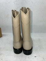 New Women’s Cream Texas Brand Cowboy Boots. 6829 7.5 7 1/2 M. 17-96