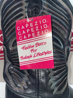 New Women’s Black Capezio Cowboy Boots. L 280 9 M. 15-74