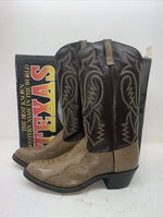 New Men’s Brown Texas Brand Cowboy Boots. 5041 11 D. 9-87