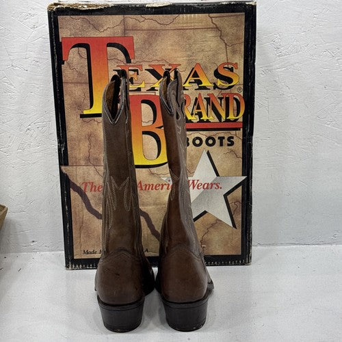NEW Men’s Brown Texas Brand Western Boot. Size 8D. 2-12.