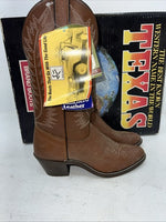 New Women’s Brown Texas Brand Cowboy Boots. 4501 7 M. 18-23
