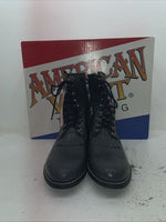 New Men’s Gray American West Cowboy Boots. 6999 13 D. 10-38