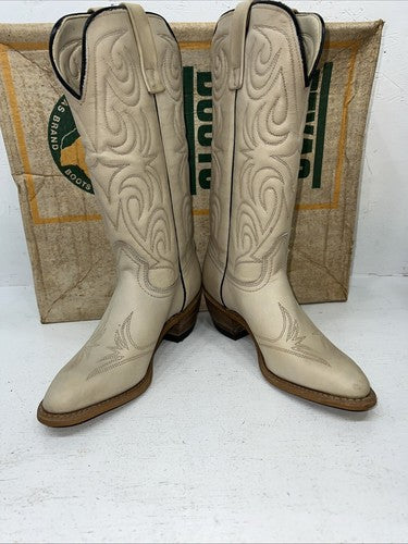 New Women’s Tan Texas Brand Cowboy Boots. L 140 6.5 6 1/2 M. 19-74