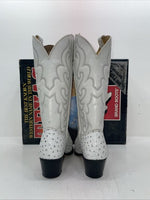 New Womens White Texas Brand Cowboy Boots. 4207 8 M. 16-30