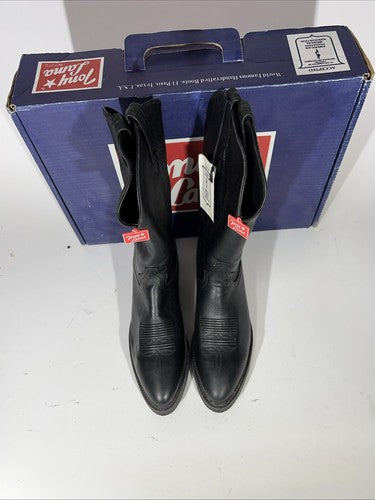 New Men’s Western Boots. Black Dominion Color Boot. 9.5 Size. 7-8