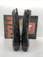 New Men’s Brown Texas Brand Cowboy Boots. 7901 11 D. 9-92