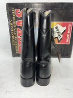 New Women’s Texas Brand Black Cowboy Boots. 4400 6.5 6 1/2 M. 19-43
