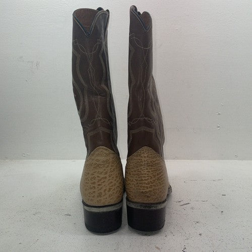 New Men’s Brown Texas Brand Cowboy Boots. 25 12 D. 10-14