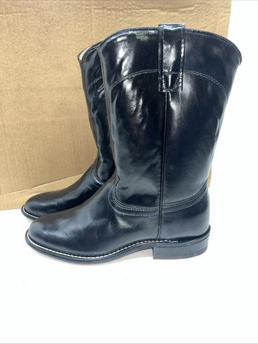 New Women’s Black Texas Brand Cowboy Boots. 4400 7.5 7 1/2 M. 17-44