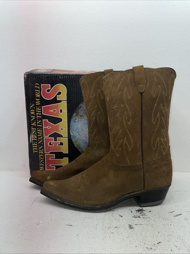 New Men’s Brown Texas Brand Cowboy Boots. 6614 13 E E. 10-59