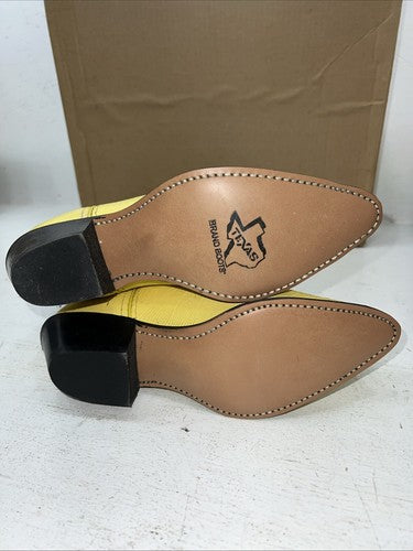 New Women’s Yellow Texas Brand Cowboy Boots. L 199101 7 M. 18-53