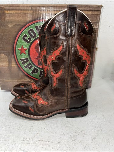 New Women’s Brown Laredo Cowboy Boots. 5675 6.5 6 1/2 M. 19-132