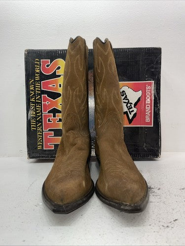 New Men’s Brown Texas Brand Cowboy Boots. 6614 13 E E. 10-59
