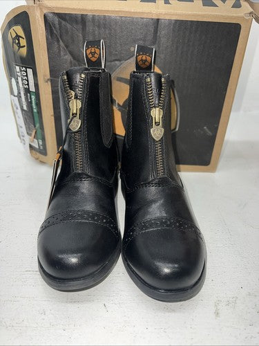 New Children’s Black Ariat Zip Up Boots. 50505 12. 24-120