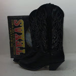 New Women’s Black Texas Brand Cowboy Boots. 4700 10 M. 15-135