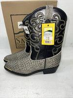 New women’s Black Snakeskin Cowboy Boots. 1042J 6.5 6 1/2. 19-62