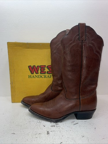 New Men’s Brown Westex Cowboy Boots. 601 11.5 11 1/2 D. 9-37