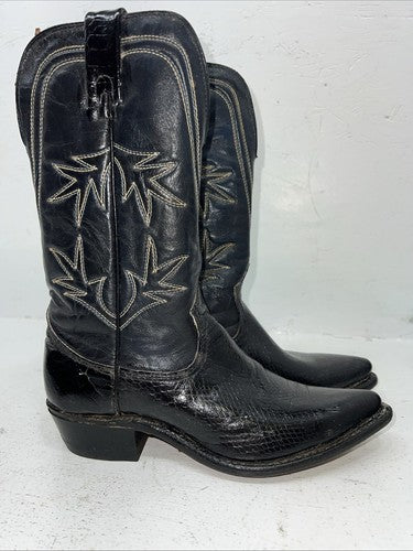 New Women’s Black Texas Brand Cowboy Boots. 72 6.5 6 1/2 C. 18-109