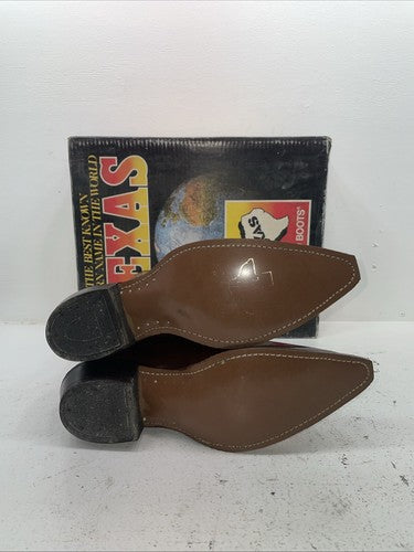 New Men’s Brown Texas Brand Cowboy Boots. 6411 11.5 11 1/2 D. 9-14
