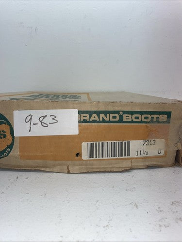 New Men’s Brown Texas Brand Cowboy Boots. 7313 11.5 11 1/2 D. 9-83