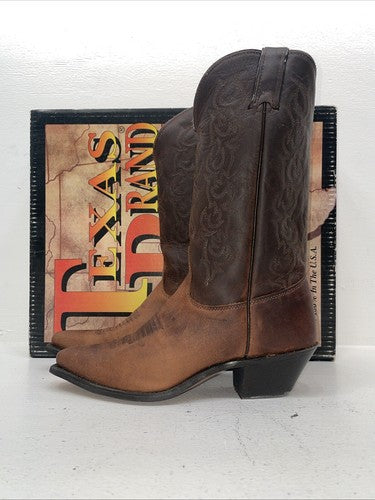 New Women’s Brown Texas Brand Cowboy Boots. 4909 9 M. 15-94