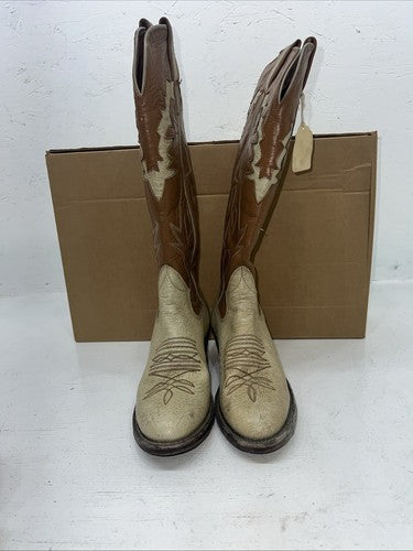 New Women’s Tan The Sanders Cowboy Boots. 5.5 5 1/2 B. 20-53