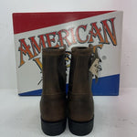 New Women’s Brown Lace Up American West Cowboy Boots. 5975 8 M. 15-129