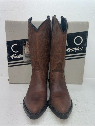 New Women’s Brown Capezio Cowboy Boots. M 309 8.5 8 1/2 D. 15-48