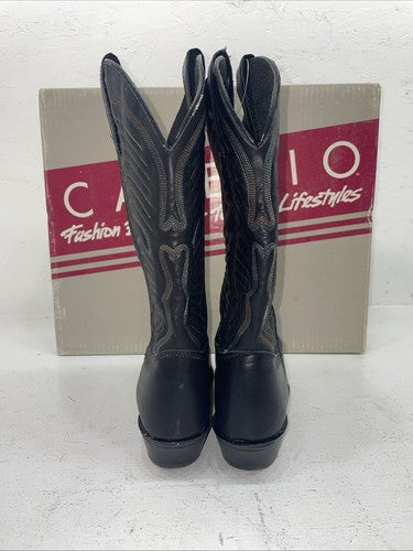 New Women’s Black Capezio Cowboy Boots. L 280 7 M. 18-108
