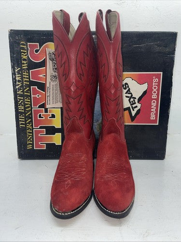 New Women’s Red Texas Brand Cowboy Boots. L 490692 7 M. 18-17