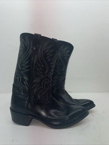 New Men’s Black Acme Cowboy Boots. 4710 11.5 11 1/2 D. 9-80