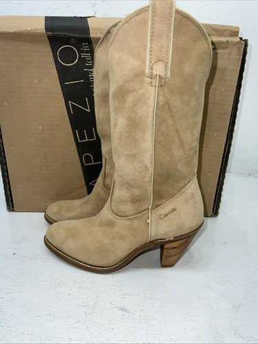 New Women’s Tan Capezio Cowboy Boots. L704 6 M. 19-37