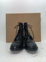 New Men’s Black Lace Up J Chisholm Cowboy Boots. 02000 12 D. 10-62