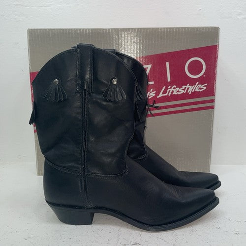 New Women’s Black Capezio Cowboy Boots. L 840 10 M. 17-126